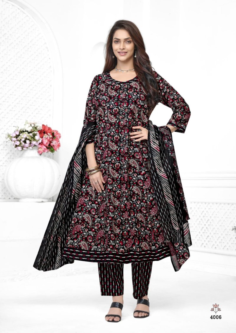 Anarkali Vol 4 By Kundan Cotton Anarkali Kurtis Set 
